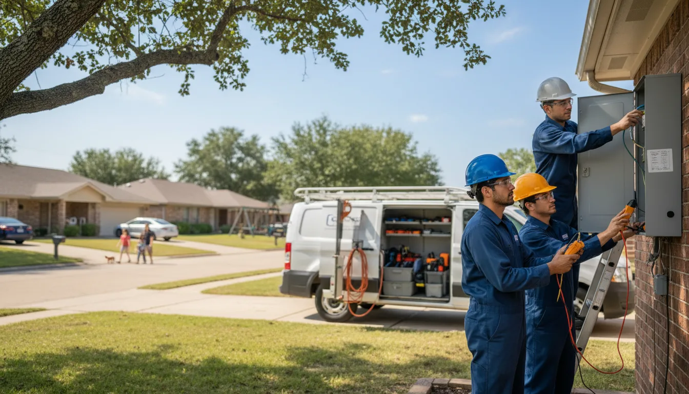 Certified electrician providing emergency electrical services in Coral, PA